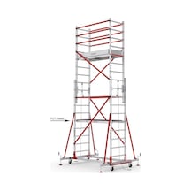 Çağsan 2x10 Basamaklı 5,8 M Çalışma Yüksekliği Telesafe Xln Premium - İki Parçalı Alüminyum İskele S005 Xln Pr