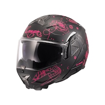 Ls2 Advant 2 Sophıa Mat Siyah-pembe Kask Pembe