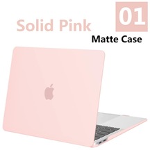 Gubisi Macbook Uyumlu Mat-katı Pembe-model A1708-laptop Mat Kılıf Pro 14.2 Için M1 Max Çip A2442 Air Pro 13 Için A21