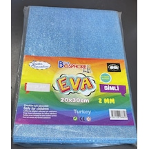 Blue Bosphore Eva Simli Yapışkanlı Köpük Levha 20x30cm 2mm 10 Renk Karışık Glitter Foam Sheet