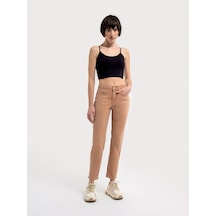 LOFT Mom Slim Fit Kadın Pantolon Lf2036253 Q1.v1 Denim