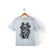 Skull Fear Hat Guns Snake Kovboy Kuru Kafa Çocuk Tişört 001