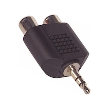 3.5 Mm St Erkek / 2Rca Dişi Çevirici Jack
