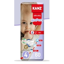 Kanz Ultra-Dry Diapers Bebek Bezi 4 Numara Maxi Mega Paket 60 Adet