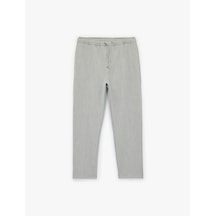 Koton Regular Fit Cepli Beli Bağcıklı Kumaş Pantolon Gri 6sam40014hw Gri
