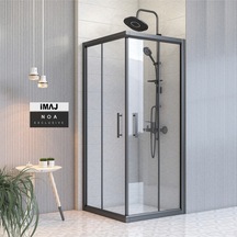 İmaj Banyo Noa Kare Duşakabin Siyah