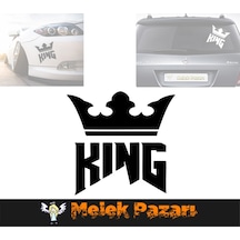 King Kral Tacı Araba Stickerı, Oto Sticker