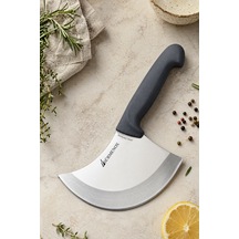 Sürmene Silver Serisi Pizza Börek Bıçağı Gri Sap Hilal Pide Salata Kıyma Mutfak Bıçak Srm-02