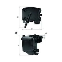 Peugeot 3008 Yakit Filtresi 1.6 Hdi 2009-2012 Mahle Kl431d