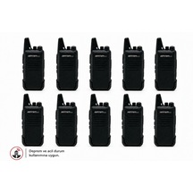 N446 Pmr Deprem Ve Acil Durum El Telsizi 10'lu Set