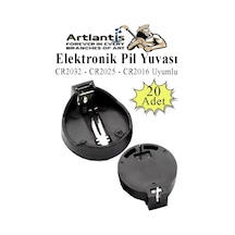 Elektronik Pil Yatağı 3 Volt 20 Adet Cr2032 Cr2025 Cr2016 Para Düğme Pil Yatağı Rcb Pil Tutucu Bios Devre Kart