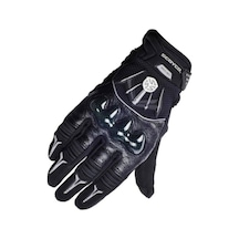 Ebakbak Motosiklet Eldiveni Carbon Korumalı Deri Ve Cordura Kumaş Sertifikalı Motor Eldiven Siyah