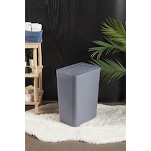 Perotti 13246 Gri Molly 12 Litre Click Çöp Kovası Beyaz