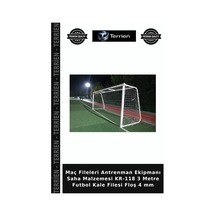 Maç Fileleri Antrenman Ekipmanı Saha Malzemesi Kr-118 3 Metre Futbol Kale Filesi Floş 4 Mm