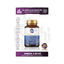 Dr. Henri Balık Yağı İçeren Omega-3 D3 & K2 Vitamin Takviye Edici Gıda 30 Tablet