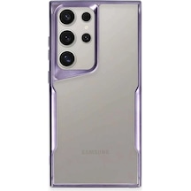 Newface Samsung Galaxy S25 Ultra Kılıf Boyi Silikon Kapak - Derin Mor