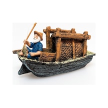 Chicos Ch22281 Sandalda Balık Tutan Adam - Akvaryum Dekoru