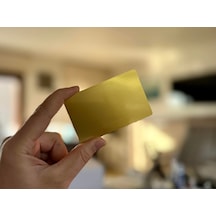 Gold Metal Nfc Kartvizit Ntag215 Temassız Nfc Kart 86 56 Mm, 540 B