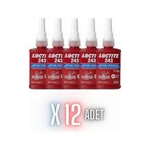 LOCTİTE 243 - 50ML | VİDA GEVŞEMEZLİK | ORTA MUKAVEMET             12 ADET