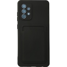 Samsung Galaxy Uyumlu A72 Kılıf Kelvin Kartvizitli Silikon - Siyah Bzsxx00 1