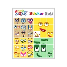 Number Blocks Matematik Eğitici Birim Küp Snapcubes /21-40 Sticker 36 Pcs