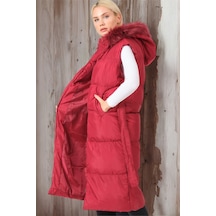 Z6744 Dewberry Bayan Yelek-açık Bordo Açık Bordo