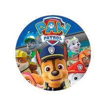 Paw Patrol Yuvarlak Pasta Yenilebilir Resim Baskı 20 Cm