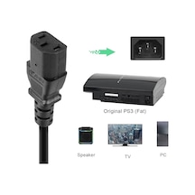 Ps3 Fat Kasa Power Elektrik Güç Kablosu 1.5 Metre