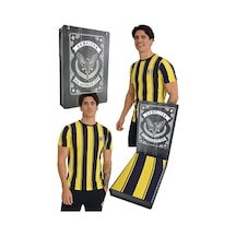 Fenerium Fenerbahçe Erkek Tribün Çubuklu T-shirt Lazer Kutu Sarı - Beyaz - Lacivert Fenerium Fenerbahçe Erkek Tribün Çubuklu T-shirt Lazer Kutu Sarı - Beyaz - Lacivert