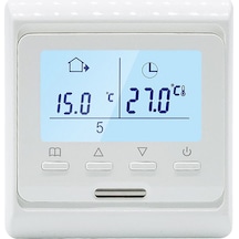 Vkemall Su Isıtma Termostatı 2.6" Lcd Ekran Dijital Haftalık Programlanabilir Oda Termostatı
