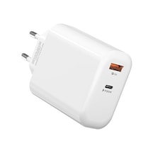 Gan Pd 65w / Qc 18w Hızlı Şarj Cihazı İle Beyaz