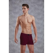 Doreanse 1511 Erkek Pamuk Düğmeli Bordo Boxer