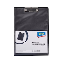 Aro Kapaksız Sekreterlik Siyah - Pvc Kaplı, Nikel Mekanizma 3'li Ekonomik Paket - 3 Adet Tarı