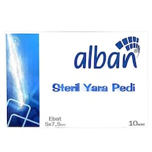 Alban Steril 5x7.5 Cm 10lu Paket Yara Pedi