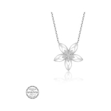 Swarovski Taşlı Gümüş Çiçek Kadın Kolye (551181013)