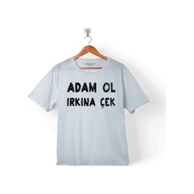 Adam Ol Irkına Çek Göktürkçe Türk Bozkurt Çocuk Tişört 001