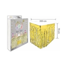 Metalize Masa Eteği Gold 70x300 cm