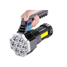 7 Başlıklı Çok Fonksiyonlu Şarjlı El Feneri Hs30 Çok Renkli