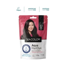 Sea Color Aqua Hair Dye Vegan & Amonyaksız Su İle Aktive Edilen Kalıcı Saç Boyası Toz 3.0 Koyu Kahve