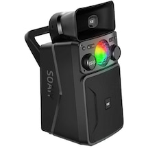 Soaiy SH35 Taşınabilir Kablosuz Bluetooth Hoparlör - Party Speaker - Dijital Göstere & FM Radyo - ZORE-219592
