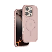 Venco Apple iPhone Uyumlu, 16 Pro Max Orbit Magsafe Kapak - Rose Gold Düz Renkli