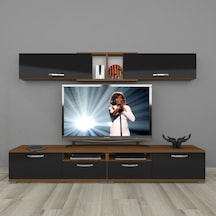Decoraktiv Eko 5220 Mdf Tv Ünitesi Tv Sehpası Ceviz - Siyah