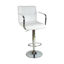 Bürocci Carla Bar Taburesi-Beyaz-9503Q0109 Çok Renkli