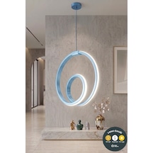 Asora Led Mavi Avize - Minimalist Ve 3 Renk Modern Sarkıt & Salon, Antre Ve Hol Aydınlatma