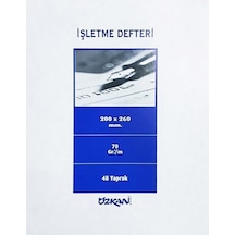 Işletme Defteri Numaralı 48 Yaprak Beyaz