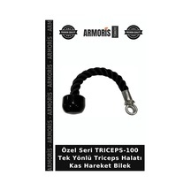 Özel Seri Trıceps-100 Tek Yönlü Triceps Halatı Kas Hareket Bilek Çok Renkli