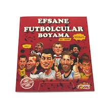 Mey İthalat Efsane Futbolcular Çıkartmalı Maskeli Boyama Kitabı