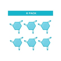 Yifomall Ayarlanabilir Bardak Yerleştirici, Mavi, 6'lı Paket, Mutfak Düzenleme Ve Depolama Çözümü Mavi