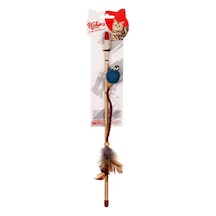 Natura PTC-036 Deri Uçlu Top 40 CM Kedi Olta Oyuncağı
