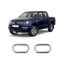 Volkswagen Amarok Uyumlu 2010-2021 Krom Sinyal Çerçevesi 2 Parça Paslanmaz Çelik
